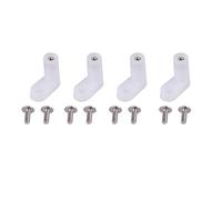 100pcs L Type PCB Mounting Feet with Screws, Board Mounting Kit, 2cm Plastic Feet for Secure Gaming Board Installation, Durable L Shape Brackets for Machines and DIY