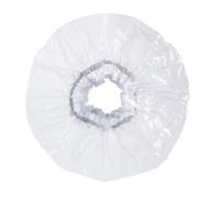 100Pcs Large Transparent Shower Cap Reusable Baking Bathing Hat For Trave,Spa Hotel(38cm)