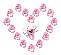 100PCS Lash Glue Holder Rings for Eyelash Extensions, Disposable Volume Lashes Glue Blossom Cups for Lash Extension