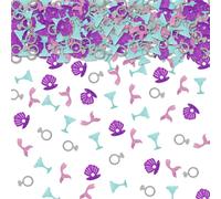 100pcs Last Splash Party Confetti, Mermaid Bachelorette Table Confetti, Last Toast on the Coast Scatters, Bridal Shower Party Table Decoration
