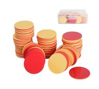 100Pcs Learning Resources Two Color Counters, Plastic Counters Chips Math, Double Sided Counters Red Yellow Maths for Classroom Learning, Counting Toys for Sorting Addition Probability, EVA Math