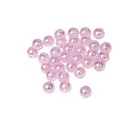 100pcs Light Pink Acrylic Round Beads for Jewlery Bracelet Making 10MM Iridescent Acrylic Craft Beads for DIY Beading