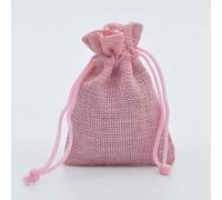 100pcs Linen Bag Drawstring Natural Burlap Bag Gift Bag Jewelry Packaging Wedding Candy Christmas Party Cloth Storage Bag Khaki