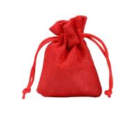 100pcs Linen Bag Drawstring Natural Burlap Bag Gift Bag Jewelry Packaging Wedding Candy Christmas Party Cloth Storage Bag Khaki