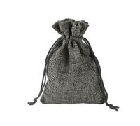 100pcs Linen Bag Drawstring Natural Burlap Bag Gift Bag Jewelry Packaging Wedding Candy Christmas Party Cloth Storage Bag Khaki