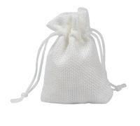 100pcs Linen Bag Drawstring Natural Burlap Bag Gift Bag Jewelry Packaging Wedding Candy Christmas Party Cloth Storage Bag Khaki