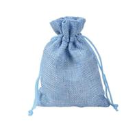 100pcs Linen Bag Drawstring Natural Burlap Bag Gift Bag Jewelry Packaging Wedding Candy Christmas Party Cloth Storage Bag Khaki