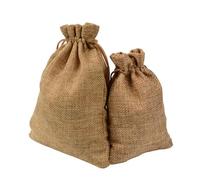 100pcs Linen Bag Drawstring Natural Burlap Bag Gift Bag Jewelry Packaging Wedding Candy Christmas Party Cloth Storage Bag Khaki