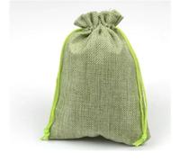 100pcs Linen Bag Drawstring Natural Burlap Bag Gift Bag Jewelry Packaging Wedding Candy Christmas Party Cloth Storage Bag Khaki