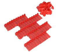 100pcs Livestock Cattle Earcon Sign with Word Farm Animal Identification Card for Various Farm Animals Cow Ear Tagging