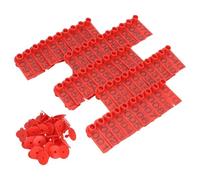 100pcs Livestock Cattle Earcon Sign with Word Farm Animal Identification Card for Various Farm Animals Durability Ear Tagging