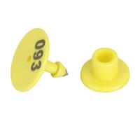 100pcs Livestock Round Number Ear Tag Label Marker Accessory for Pig Sheep Cattle