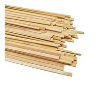 100PCS Long Natural Bamboo Sticks,0.9cm Flat Bamboo Craft Sticks,Extra Long Sticks Unfinished Bamboo Strips for Craft Projects (40cm Long)
