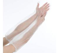 100PCS Long Sleeve Cleaning Gloves Reusable Waterproof Protective Gloves Plastic Disposable Gloves Long Sleeve Gloves for Field Liners Home Kitchen