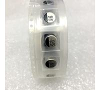 100pcs/lot 100uf 50V SMD Chip Aluminum Electrolytic Capacitor, Size: 8mm*10mm Component