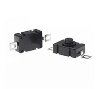 100PCS/LOT 18 * 12MM KAN Flashlight Switch 1.5A 250VAC Self Locking Patch Type Push Button 2P-ON-Off Small Switches KAN-28