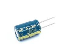 100pcs/lot 250v 4.7UF aluminum electrolytic capacitor size 8 * 12 4.7UF 20% PKNVKZIDK