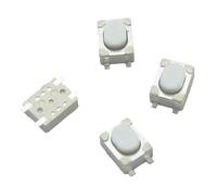 100PCS/LOT 3 * 4 * 2.5mm SMD touch switch 4-pin touch micro switch button switch 3x4x2.5H white button car remote key button