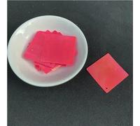 100pcs/Lot 30mm Large Square Sequins Paillettes Flat PVC Loose Sequin for Women Garments Sewing Accessories with 1 Hole-Red