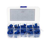 100Pcs/lot 3296W Multiturn Trimmer Potentiometer Kit High Precision Variable Resistor With Box Kit BIANMTSW