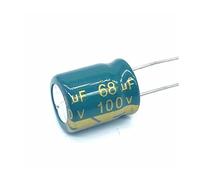 100pcs/lot 68UF 100v 68UF aluminum electrolytic capacitor size 10X13 20% RUAJOGYNVM