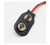 100pcs/lot 9 V Battery Connector 9V snap Clip PVC Soft Leather Battery Holder TBH-S1