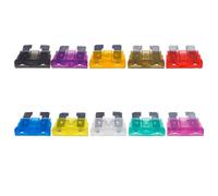 100Pcs/lot Assorted Standard Blade Fuse Mixed Pack Kit 2A 3A 5A 7.5A 10A 15A 20A 25A 30A 35A