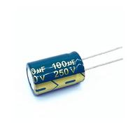 100pcs/lot high frequency low impedance 250v 100UF 250v 100UF aluminum electrolytic capacitor size 16 * 25 20% RUAJOGYNVM