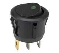 100pcs / Lot KCD1-102N2-5 Perforate Diameter 20 Mm 3 Pin ON - Off Round Rocker Switch with Light KCD1-105N 220V 12V(Vert,220V yellow ray)