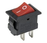 100pcs / lot KCD1-11-2P perforate 13.5 x 9 mm 2 pin ON - Off Small Boat Rocker Switch Power KCD5-101(Rosso)