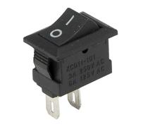 100pcs / lot KCD1-11-2P perforate 13.5 x 9 mm 2 pin ON - Off Small Boat Rocker Switch Power Switch KCD5-101(Nero)