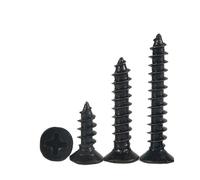 100pcs/lot M1.2 M 1.3 M1.4 M1.5 M1.6 M1.7 1.8 M2.2 2.5 2.6 Black Carbon Steel Flat Countersunk Mini Self-tapping Screw(3mm x100pcs)