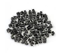 100pcs/lot Momentary Tactile Push Button Switch 6 * 6 * 5mm 4 Pin ON/OFF Keys Button DIP 6x6x5mm IDGTTLDF