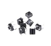 100pcs/lot Momentary Tactile Push Button Switch 6 * 6 * 5mm 4 Pin ON/OFF Keys Button DIP 6x6x5mm IDGTTLDF
