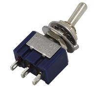100pcs/lot MTS-102 perforate Diameter 6 mm 3 pin ON - ON SPST 2 Positions Toggle Switch