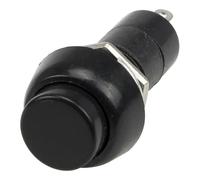 100pcs / lot PBS-11B 12mm Reset - Off Round Push Button Switch SPST pushbutton(Nero)