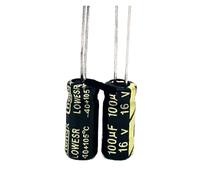 100pcs/lot Q10 100uf16V aluminum electrolytic capacitor size 5 * 11 16V 100uf 20% CZAOINCU