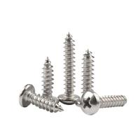 100pcs/lot Self Tapping Screw Stainless Steel Cross Recessed Round Head M1 M1.2 M1.4 M1.5 M1.7 M1.8 M2 M2.2 M2.3 M2.5 M2.6(4mm x100pcs)