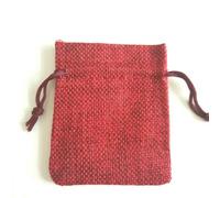 100Pcs/Lot Vintage Natural Jute Gift Pouches Linen Burlap Drawstring Bags Jewelry Packing Pouches Sachet Christmas Party Bags