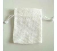 100Pcs/Lot Vintage Natural Jute Gift Pouches Linen Burlap Drawstring Bags Jewelry Packing Pouches Sachet Christmas Party Bags
