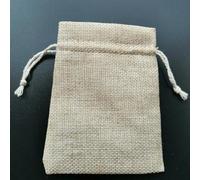 100Pcs/Lot Vintage Natural Jute Gift Pouches Linen Burlap Drawstring Bags Jewelry Packing Pouches Sachet Christmas Party Bags