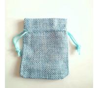 100Pcs/Lot Vintage Natural Jute Gift Pouches Linen Burlap Drawstring Bags Jewelry Packing Pouches Sachet Christmas Party Bags