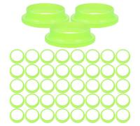 100pcs Luminous Fire Extinguisher Ring Part, Green Plastic | Glow-in-the-dark High-visibility Design, Easy to Attach, Simple Installation, for Homes, Workshops, Safety Officers