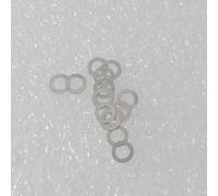 100pcs M1.5 - M8 304 Stainless Steel Ultra Thin Flat Washer Ring Precision Clearance Gasket for Shaft 0.1 0.2 0.3 0.5 1.0 Mm(6x10x0.5mm)