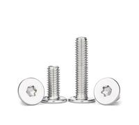100pcs M1.6 M2 .5 Six-Lobe Torx Ultra Thin Super Low Flat Wafer Head Screw 304 Stainless Steel Bolt(3mm,M1.6-100pcs)