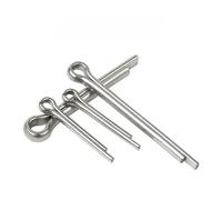 100Pcs M1-M2.5 U Shape Type Spring Cotter Hair Pin Steel Pins Split Clamp Open Elastic Stainless for Hitch Pin Lock Systems(M1.2x20mm)