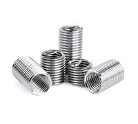 100pcs M2.5-0.45×1.5D Metric 304 Stainless Steel Helicoil Type Thread Repair Insert, Wire Thread Insert
