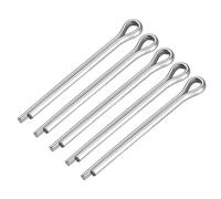 100pcs M2 .5 Split Cotter Pin 12mm X 40mm 304 Stainless Steel Prongs Silver Tone Fastener Clip Key Clips Pins for DIY Projects(M2.5,35mm)