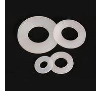 100pcs M2-M20 White Nylon Flat Washers - Durable Plastic Spacer Gasket Rings for Various Applications(M3x7x1mm)