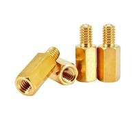 100PCS M2 M3 Hex Brass Male Female Standoff Board Rack Stud Hexagon Threaded Pillar PCB Column Motherboard Spacer Bolt Screw(30mm (100pcs),M2 (thread 4mm))